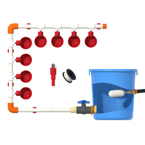 Водопойный желоб для домашней птицы - DIY - Cangzhou Phoenix Breeding Equipment Co., Ltd. - чаша / автоматический / из пластика