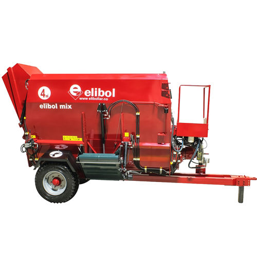 Вертикальный винтовой смеситель - Tigermix series - ELİBOL / AGRO TİGER - прицепной / с боковой разгрузкой