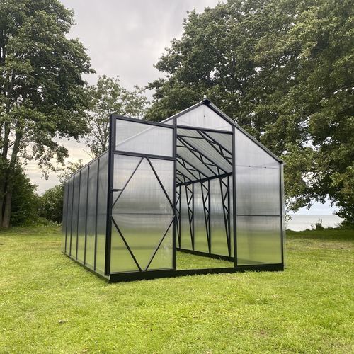 Теплица с одним сводом - EHL Black 2.5 x 4.13 - Ecoslider Greenhouses and PremiFarm Aeroponic Vert - для садоводства / из пластика / стальная конструкция