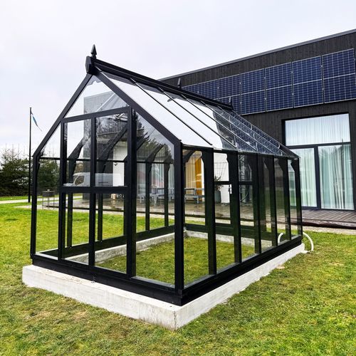 Теплица деревянная конструкция - Arbovista - Ecoslider Greenhouses and PremiFarm Aeroponic Vert - с одним сводом / для садоводства / для выставок
