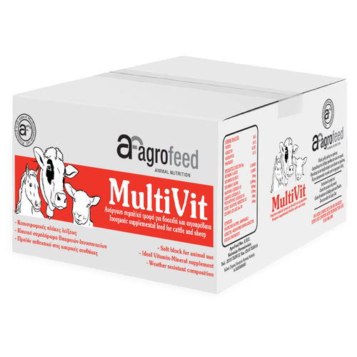 Лизунец для крупного рогатого скота - MULTIVIT  - Agrofeed - с солью / с магнием / с микроэлементами