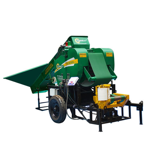 Пресс для круглых кип - MSB500 AT Pro - Cornext Agri Products Pvt. Ltd. - с фиксированной камерой / с машиной для обсыпки / для силосования