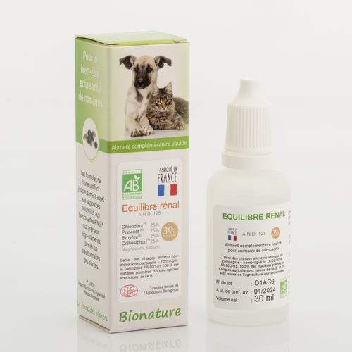 Кормовая добавка для животных - AND 128 - Bionature - для домашних животных / жидкость / корректор недостаточности
