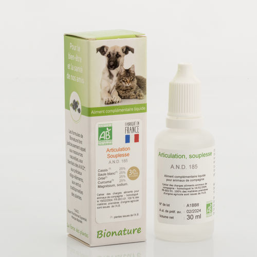 Кормовая добавка для суставов - AND 185 - Bionature - для животных / для домашних животных / жидкость