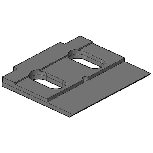 Подставка для ножей снизу - DS294 - HQ Chipper Parts - Hardox 500