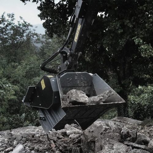 Ковш для строительных площадок - CBF-L 120 - CM SRL - для переработки / для погрузчика / для телескопического погрузчика