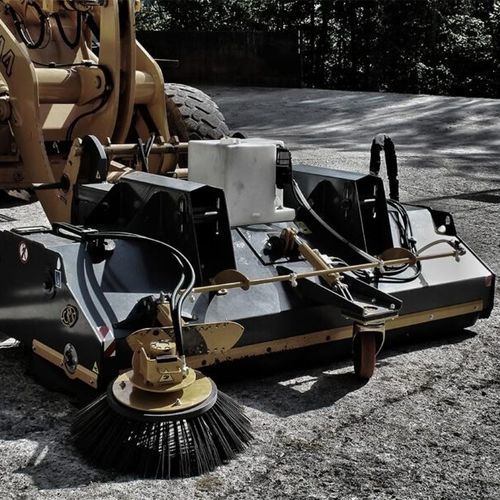 Навесная подметальная машина - CSI 225 - CM SRL - для дорог / для коммунальных объектов