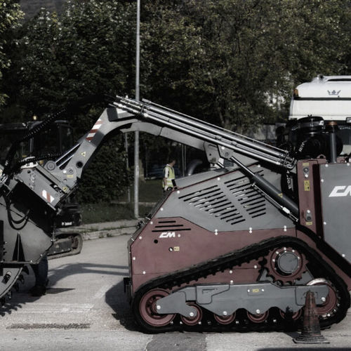 Канавокопатель с одним колесом - TM 300 - CM SRL - гидравлический