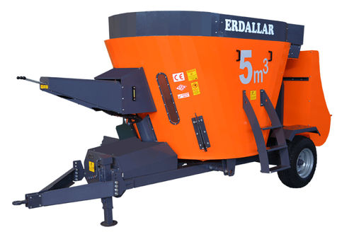 Вертикальный винтовой смеситель - MAK-5-11 - ERDALLAR AGRICULTURAL MACHINERY - прицепной / с боковой разгрузкой / простой винт
