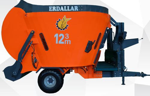 Вертикальный винтовой смеситель - MAK-12-11 - ERDALLAR AGRICULTURAL MACHINERY - прицепной / с фронтальной разгрузкой / простой винт