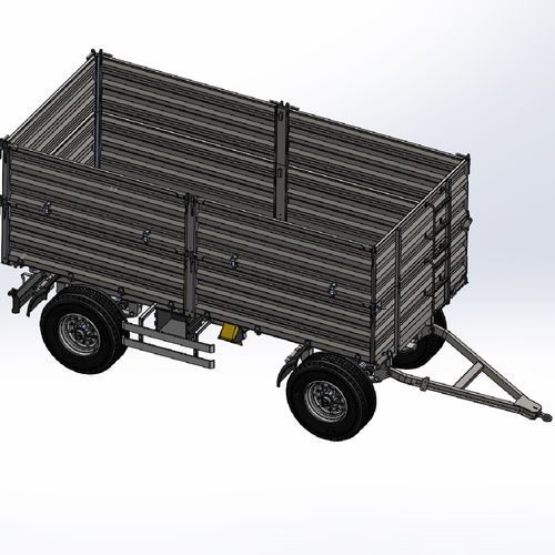 Опрокидной прицеп - DNR-180-23 - ERDALLAR AGRICULTURAL MACHINERY - двухосный / сельскохозяйственный / 18 тонн