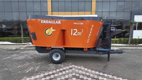 Вертикальный винтовой смеситель - 12-12 - ERDALLAR AGRICULTURAL MACHINERY - прицепной / с фронтальной разгрузкой / с 2 винтами