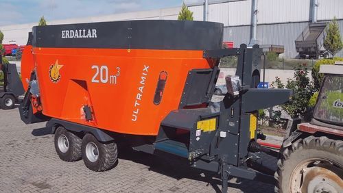 Вертикальный винтовой смеситель - MAK-20-12 - ERDALLAR AGRICULTURAL MACHINERY - прицепной / с фронтальной разгрузкой / с 2 винтами