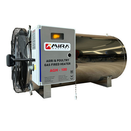 Газовый воздухонагреватель - AGH 100 - Mira Heating - напольный / для курятников / с прямым горением