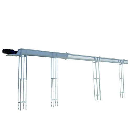 Винтовой конвейер - YONGMING MACHINERY MANUFACTURING CO., LTD - для злаковых / наклонный