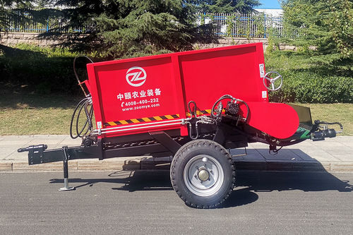 Прицепной разбрасыватель навоза - 2FGC-3T - Weihai ZY Modern Agricultural Equipment Technology Co.,Ltd - турбинный / одноосный