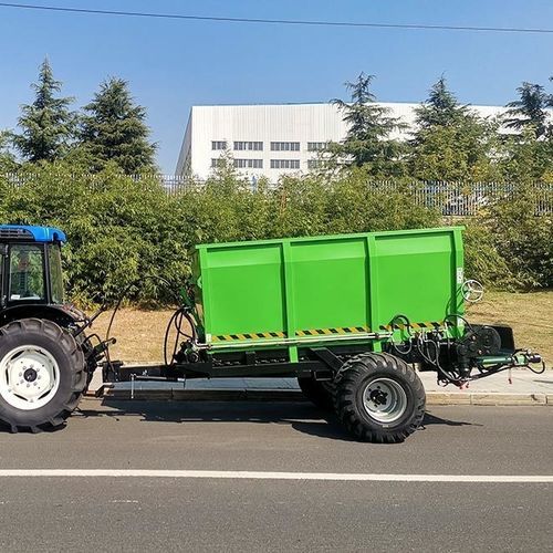 Прицепной разбрасыватель навоза - 2FGC-5T - Weihai ZY Modern Agricultural Equipment Technology Co.,Ltd - турбинный / одноосный