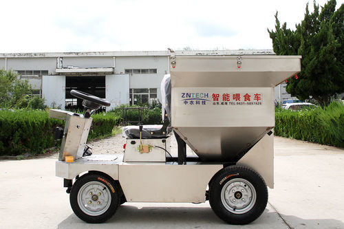 Автоматическая система распределения пищи с электродвигателем - E500 - Weihai ZY Modern Agricultural Equipment Technology Co.,Ltd - для свинины / с бункером / самоходная