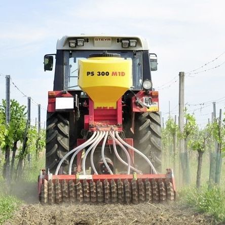 Установленный разбрасыватель удобрений на сеялке - PS M1 D series - APV APV - Technische Produkte GmbH - твердый