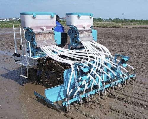 Пневматическая линейная сеялка - YXSF-09 - Hubei YongXiang Agricultural Machinery Equipment Co., Ltd. - 12 рядов / для выращивания риса / для установки на трактор
