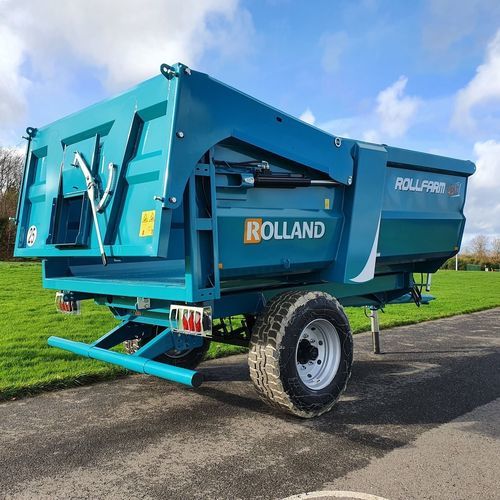 Опрокидной прицеп - Rollfarm 4317 - ETS ROLLAND S.A. - двухосный / сельскохозяйственный