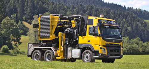 Измельчитель веток на грузовике - SMC-812 - Albach Maschinen AG - с двигателем внутреннего сгорания / с подъемным краном / с гидравлическим приводом