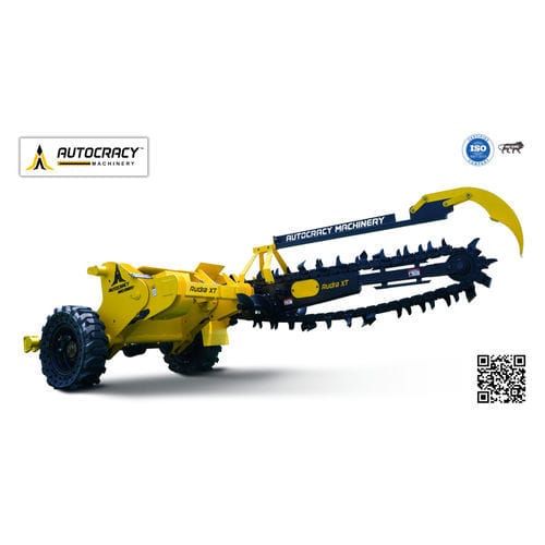 Канавокопатель с цепью - Tractor Trencher Self Creeper - Rudra 100 XT - Autocracy Machinery Private Limited - для установки на трактор