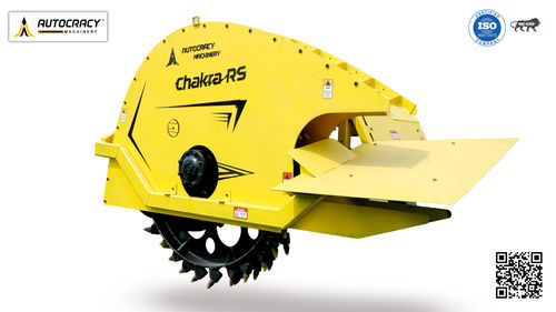 Канавокопатель с цепью - Rock Wheel Trencher - Chakra Rs100 - Autocracy Machinery Private Limited - для установки на трактор