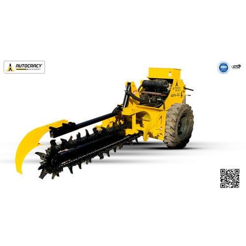 Гидравлический канавокопатель - Self Propelled Hydraulic Trencher -  Vahy 150 - Autocracy Machinery Private Limited - толкаемого типа / с цепью / самоходный
