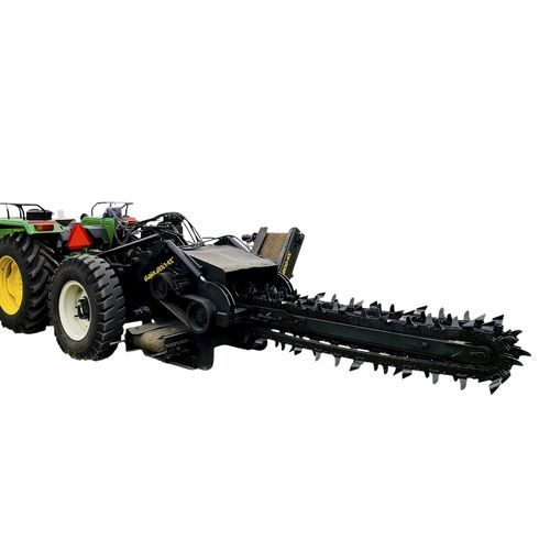 Вертикальный канавокопатель - Trencher Machine with Conveyor - Gaja 200XC - Autocracy Machinery Private Limited - с конвейером