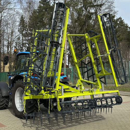 Зубчатая борона - U 224, U 224/1 - POM Augustów Sp. z o.o. - с полевым катком / складная / контроль глубины