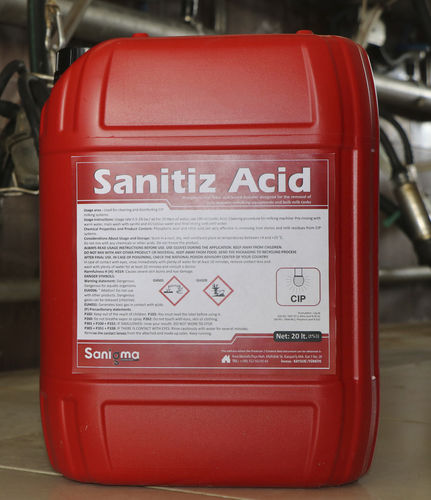 Дезинфицирующее средство жидкость - Sanitiz Acid - Sanigma Dis. Tic. Ltd. Sti. - для системы для дойки / на основе фосфорной кислоты