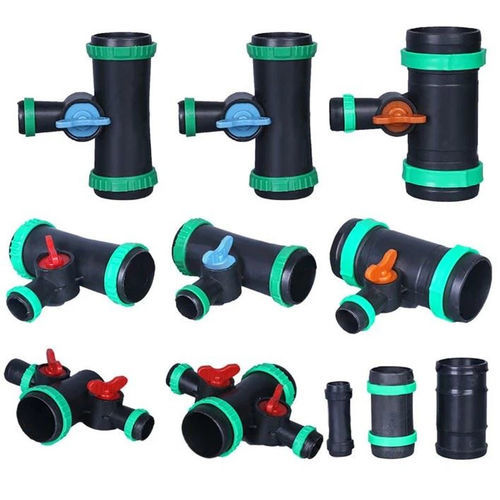 Соединение для орошения из пластика - Yibiyuan Water-saving Irrigation Technology Co., Ltd. - прямое / Т-образное / резьбовое