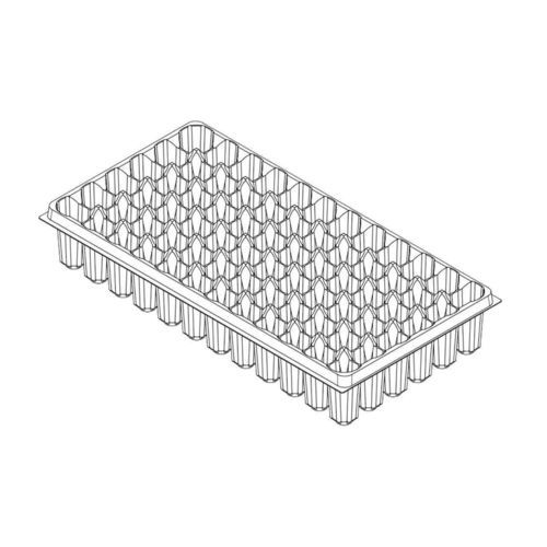 Поднос с ячейками из пластика - 89520 - Air Tray Technologies by Blackmore Company - многоразовый / прямоугольный / для питомника