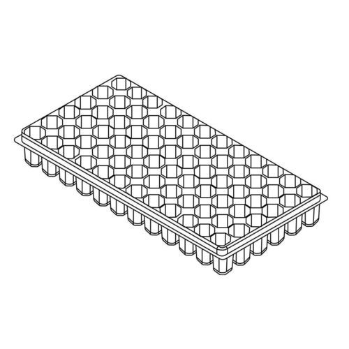 Поднос с ячейками из пластика - 89100 - Air Tray Technologies by Blackmore Company - многоразовый / круглый