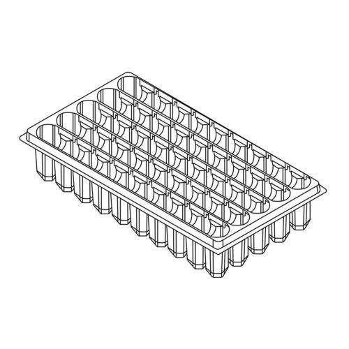 Поднос с ячейками из пластика - 89420 - Air Tray Technologies by Blackmore Company - многоразовый / глубокий / для питомника