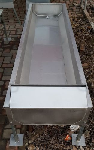 Водопойный желоб для крупного рогатого скота - DRIF7. 4000 - AHI - FARM CAMARA - с лотком / из нержавеющей стали / мультидоступ