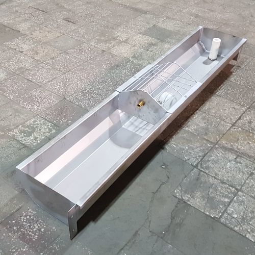 Водопойный желоб с лотком - DRIF7. 2000 - AHI - FARM CAMARA - для крупного рогатого скота / из нержавеющей стали / мультидоступ