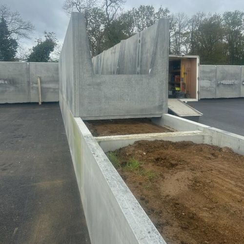 Бункерная стена из бетона - R-STOCK - Féret Préfa Béton - сборная / для силоса / метанирование