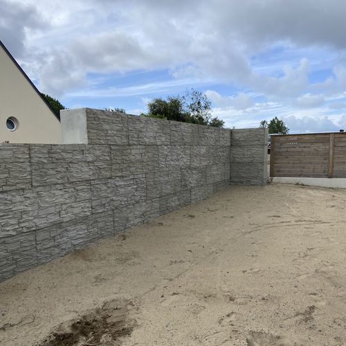 Бункерная стена из бетона - Légo / Bloc empilable - Féret Préfa Béton - сборная / для силоса / для злаковых