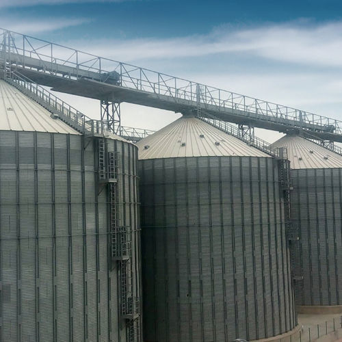 Зернохранилище для злаковых - SILOS CÓRDOBA S.L. - из гальванизированной стали / из бетона / для разряда