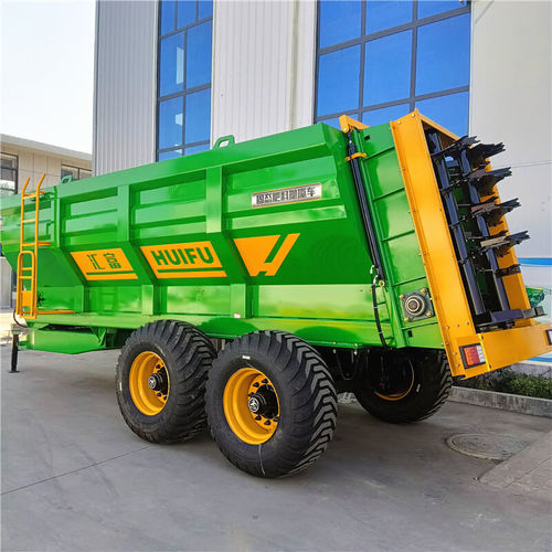 Прицепной разбрасыватель навоза - 2FGH series - QuFu HuiFu Machinery Manufacturing Co., Ltd. - с вертикальными щетками / тандем / одноосный