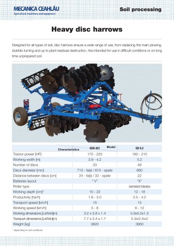 Heavy-disc-harrows