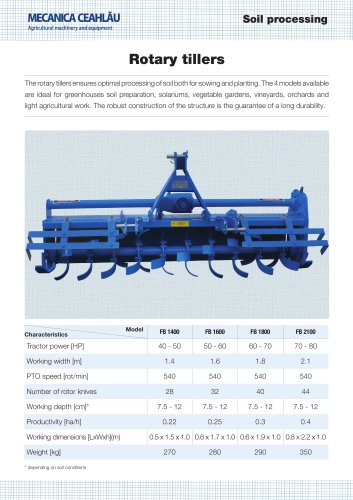 Rotary-tillers