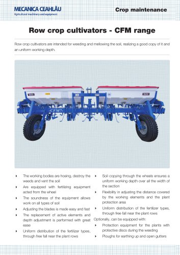 Row crop cultivators - CFM range