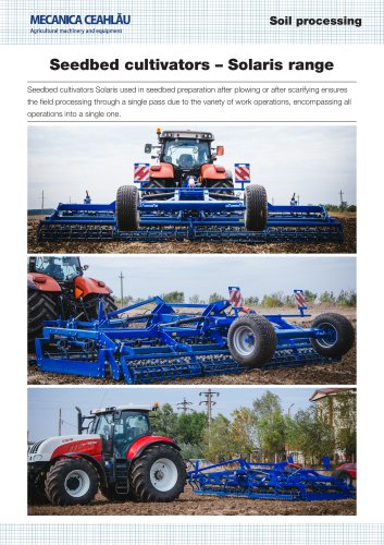 Seedbed cultivators – Solaris range