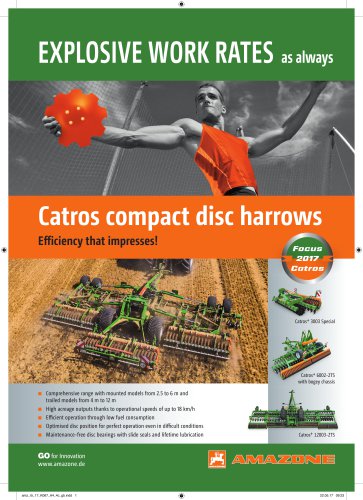 Catros compact disc harrows