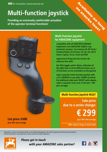 Multi-function joystick NI167