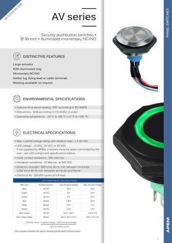 SW-AV30NCNO-2308 AV series