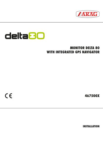 MONITOR DELTA 80 WITH INTEGRATED GPS NAVIGATOR